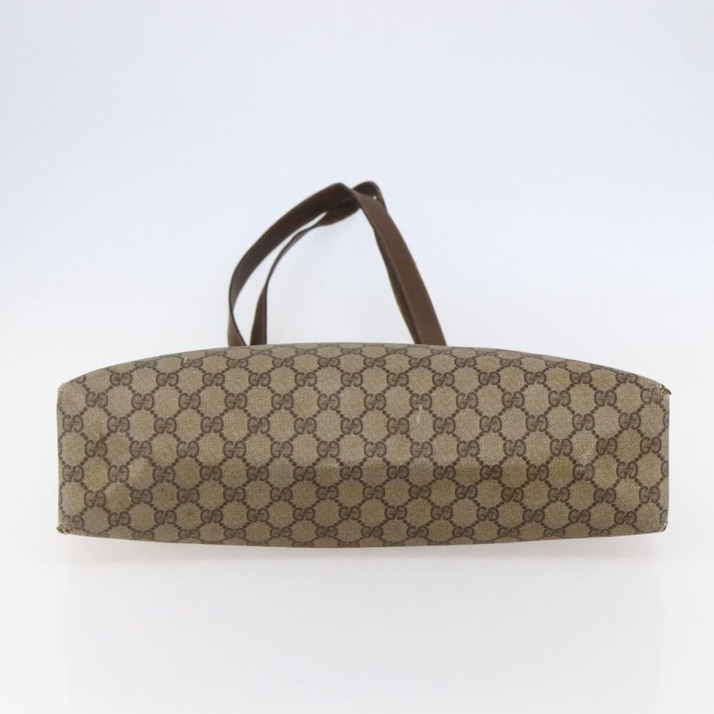 GUCCI GG Supreme Tote Bag PVC Beige 156 02 109 Auth bs30092 - Picture 6 of 16